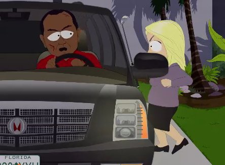 Escándalo Tiger Woods según South Park