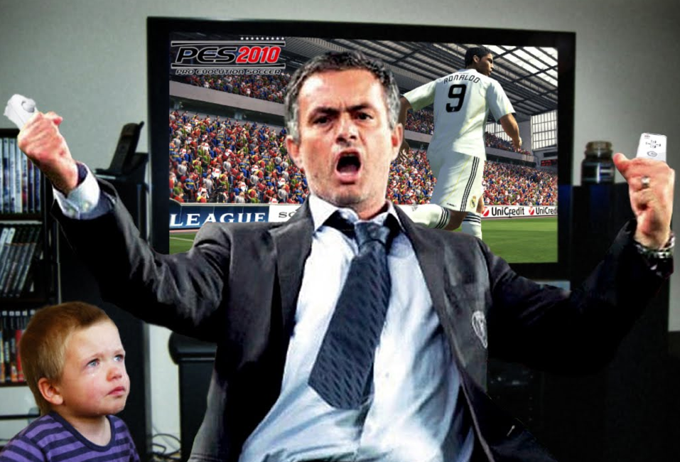 Mourinho humilla a sobrino en partido de Wii