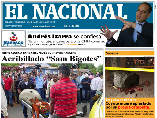 El Nacional adapta su portada para el disfrute infantil