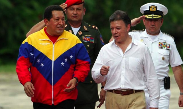 Chávez y Santos acuerdan pelearse de nuevo en un mes