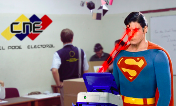 Batman, Superman y Olegario Mojón Mojón ejercen el voto con absoluta normalidad