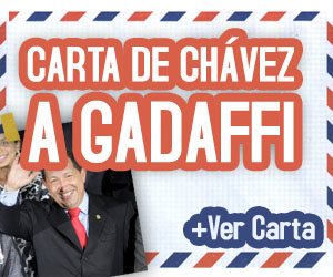 Chávez envía carta a Gadafi: "Resiste amigo, el petróleo va subiendo"