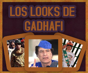 Infografía: Los looks de Gadhafi
