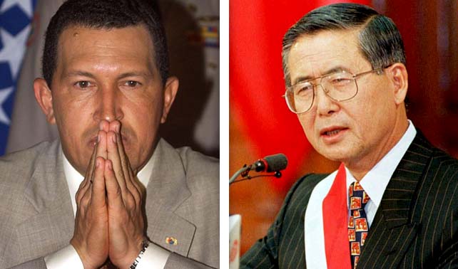 Chávez del 98 y Fujimori del 92 lideran encuestas en Perú