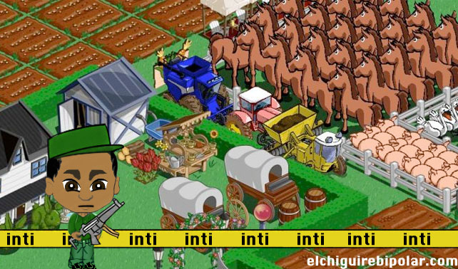 INTI toma el control de cientos de granjas en farmville