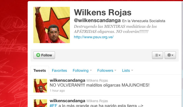 “NO VOLVERÁN” afirma chavista con 3 followers en Twitter