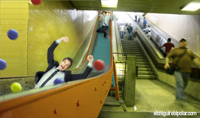 Metro de Caracas sustituirá escaleras mecánicas con toboganes
