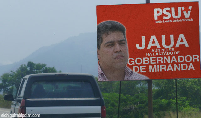Vallas en autopistas de Miranda niegan que Jaua esté en campaña