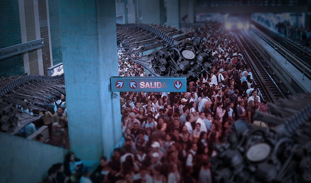 Creyó viajar a futuro apocalíptico pero descubrió que solo estaba en el Metro