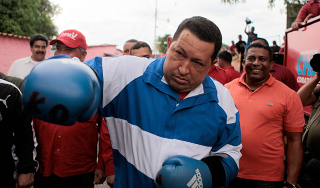 Chávez ofrece coñazos a quien no lo considere garantía de paz