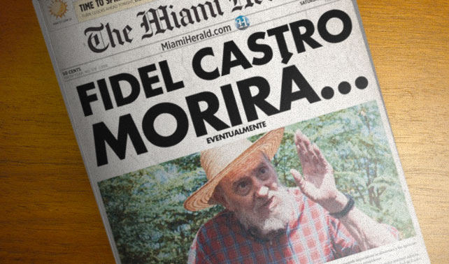 Prensa confirma que Fidel morirá eventualmente, como todos nosotros