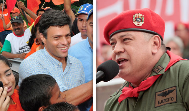 Diosdado Cabello y Leopoldo López inician campaña para presidenciales 2018