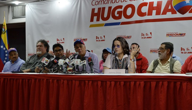 PSUV nacionaliza a Johnny Depp y lo lanza a alcalde de Anaco