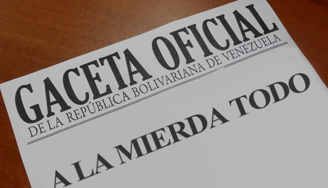 En Gaceta: A partir del 1ero de Enero de 2014 se elimina Venezuela