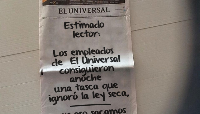 Las otras portadas que El Universal no se atrevió a publicar