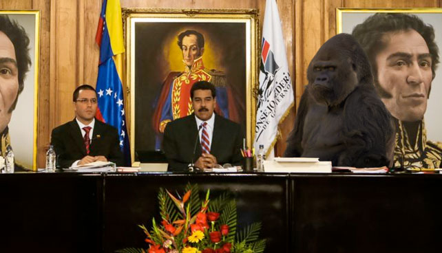 Maduro entabla diálogo fructífero con Gorila que, según él, violó a Capriles