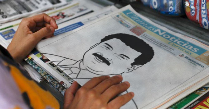 Últimas Noticias publica dibujo de Maduro coloreable en su portada