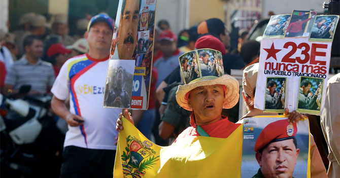 PSUV hace marcha para celebrar el día en el que nació la Cuarta República