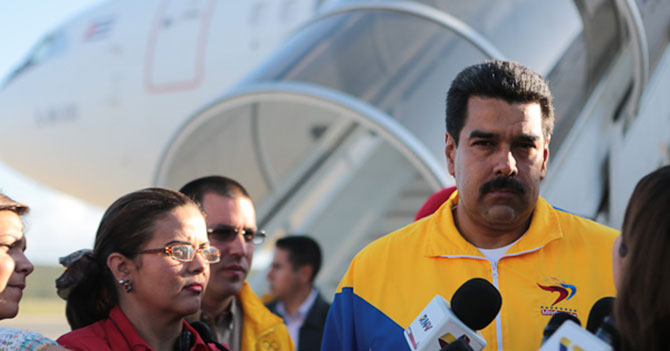 Maduro asegura que cuando se fue de Venezuela esto no estaba así