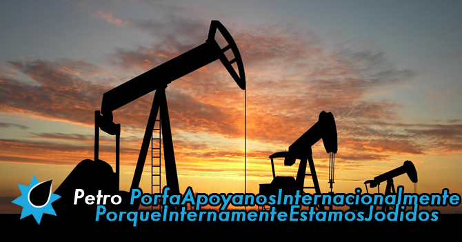 Venezuela crea PETROPorfaApoyanosInternacionalmente PorqueInternamenteEstamosJodidos