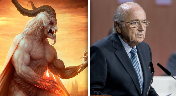 Blatter vence a Satanás en elecciones de la FIFA