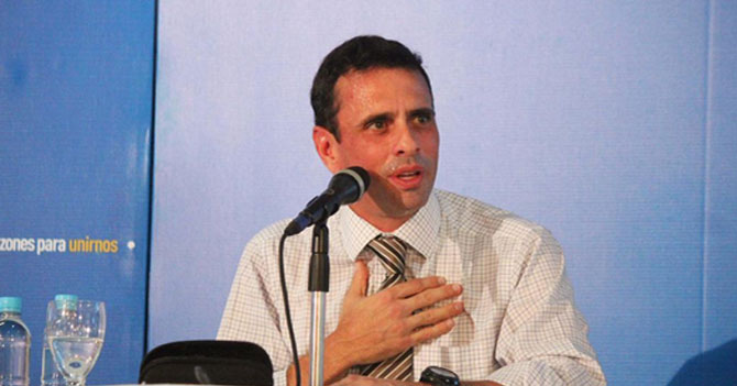 Capriles anuncia rapidito sus propuestas porque le queda 5% de pila