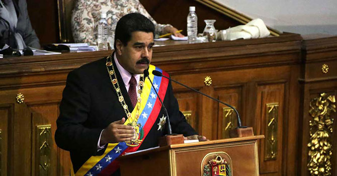 Maduro dice en cadena que antes de P y B va N