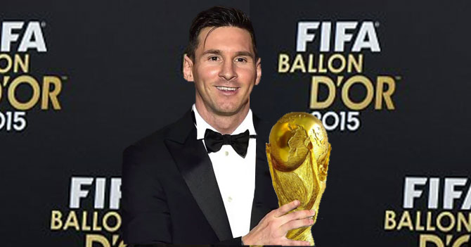 Messi manda a fundir sus 5 balones de oro para hacerse una copa del mundo