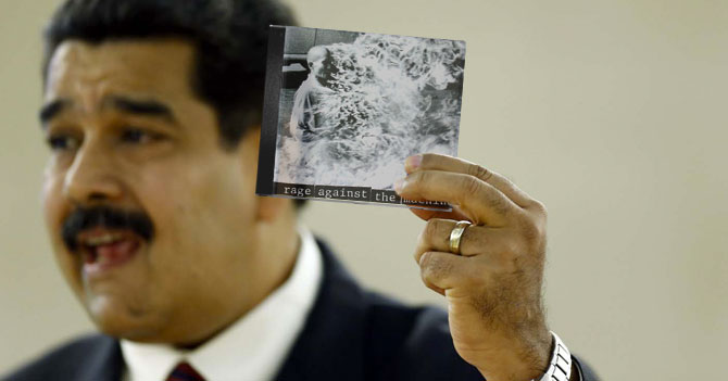 Maduro nombra como ministro de economía al primer disco de Rage Against The Machine