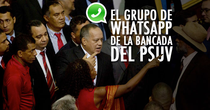 El Grupo de Whatsapp de la Bancada del PSUV