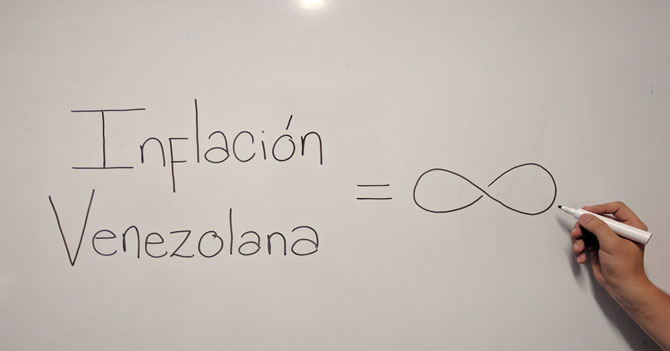 Inflación permite que venezolanos entiendan el significado del infinito