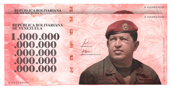 BCV anuncia salida de billete de un Chavardo (Bs. 1.000.000.000.000.000.000.000.000.000.000)