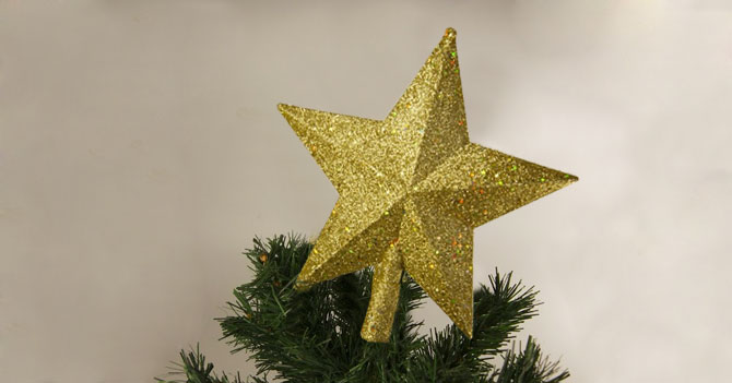 Estrella de arbolito cumple 17 navidades torcidas