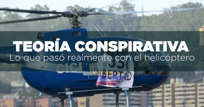 TEORÍA CONSPIRATIVA: Lo que pasó realmente con el helicóptero