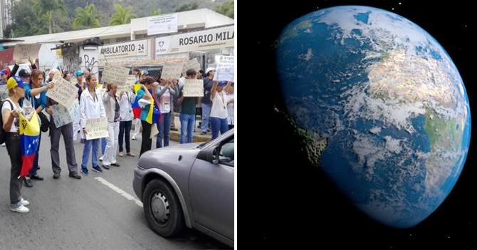 Trancazo opositor bloquea movimiento de la Tierra