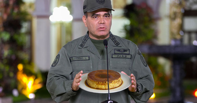 Alto mando militar prepara delicioso quesillo a Maduro