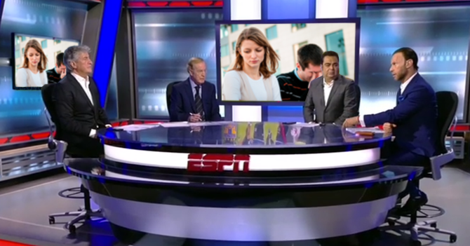 ESPN transmite pelea de pareja que siempre discute en público