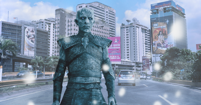 Presencia de White Walkers en la autopista Francisco Fajardo comprueba que la calle se enfrió