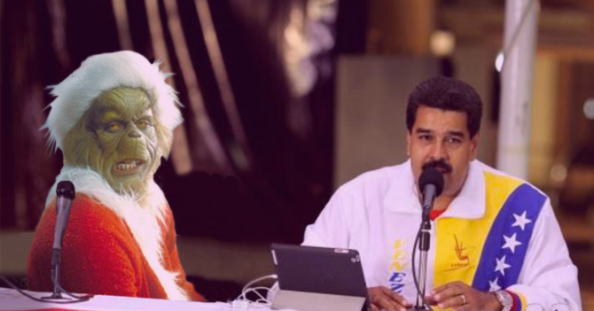 Grinch felicita al Gobierno venezolano por lo que hizo con las Navidades