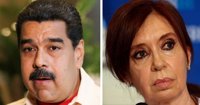 Maduro preocupado por noticias de Cristina Fernández de Kirchner: "Escribieron KFC al revés"