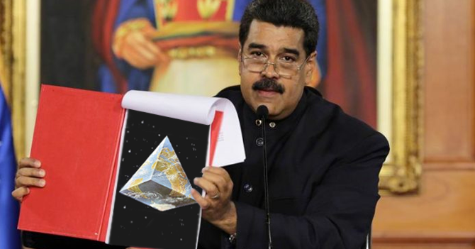 Maduro: "La tierra no es redonda, es triangular"