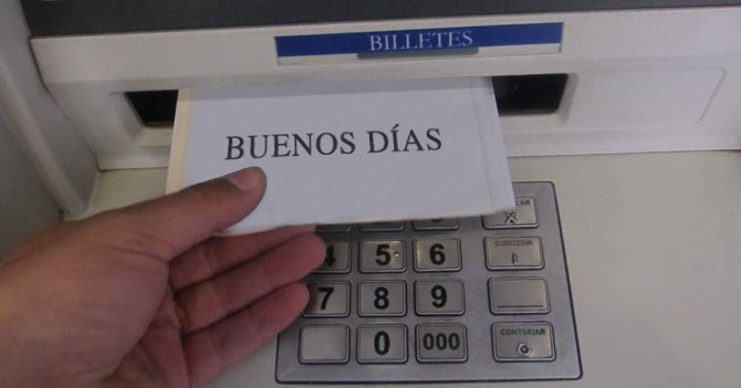 Cajeros automáticos solo dispensarán los buenos días