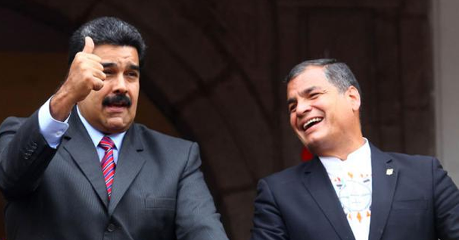 Maduro nombra a Rafael Correa como Protector de Ecuador