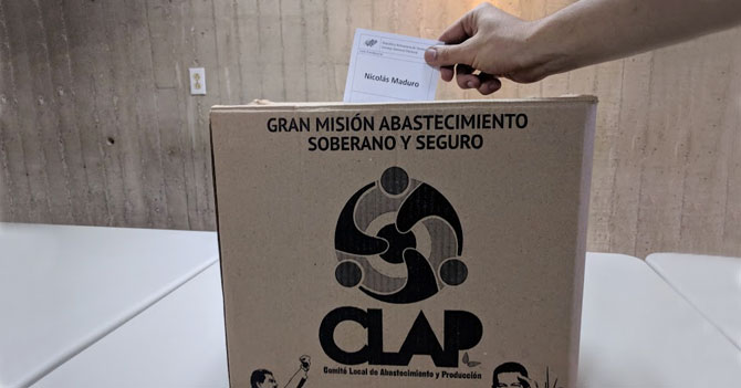 Caja CLAP vendrá con voto ya emitido a favor de Maduro