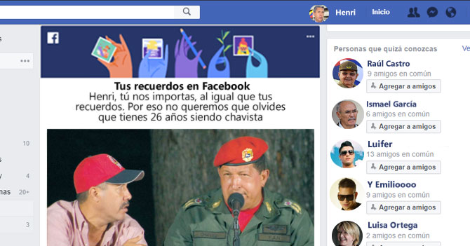 Facebook le recuerda a Henri Falcon que lleva 26 años siendo chavista