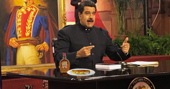 Canadá le prohíbe a Maduro ponerle maple a las cachapas