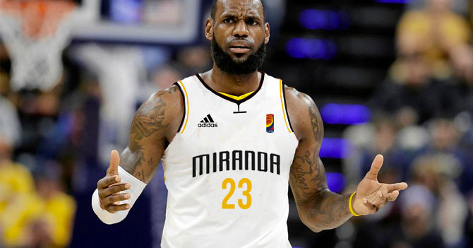 Lebron descubre que siempre ha estado jugando con Panteras de Miranda