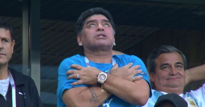 La clasificación de Argentina en comentarios de Maradona