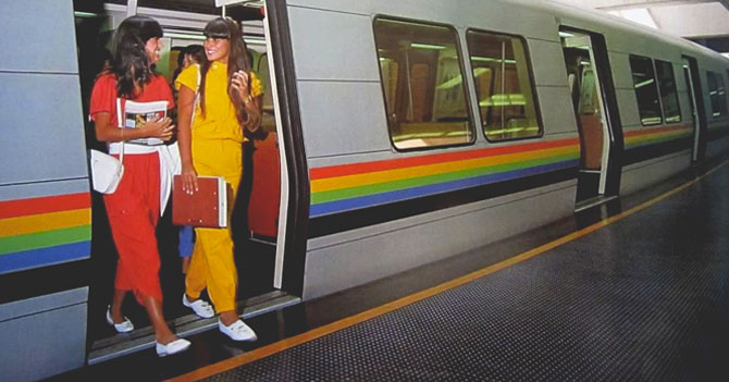 Metro de Caracas funciona a la perfección en foto de 1983