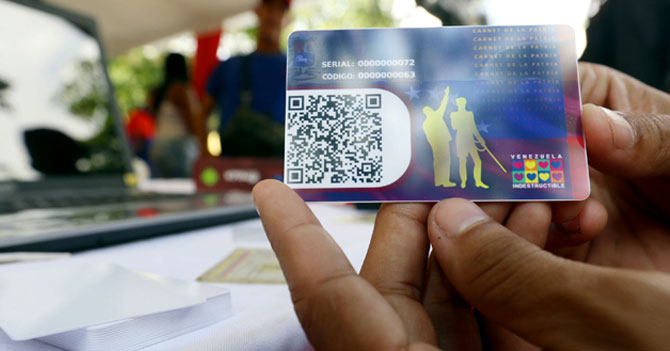 Exigirán Carnet de la Patria para sacar el Carnet de la Patria